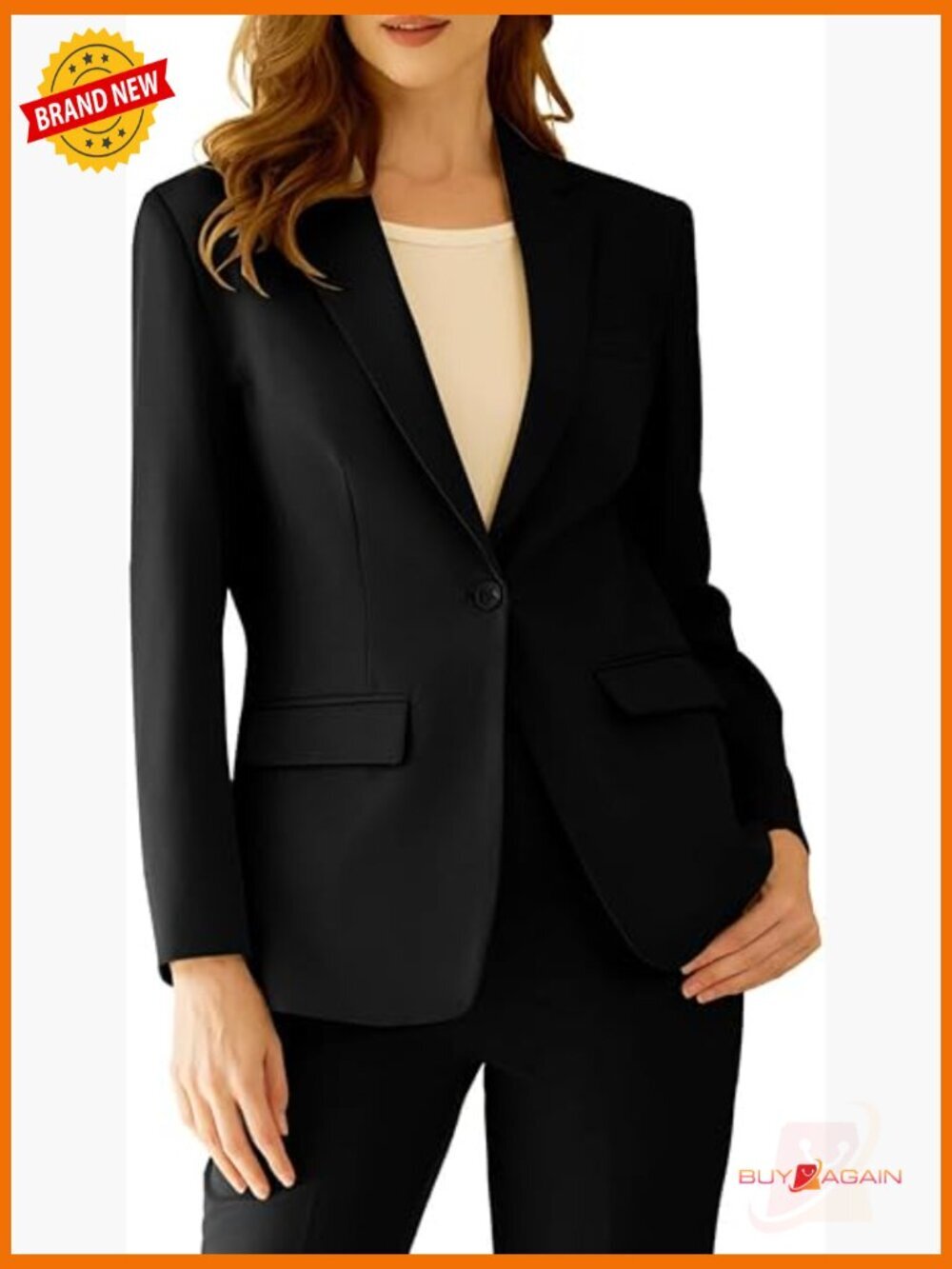 Professional 2 Piece Blazer Pants Suit Slim Fit Office Work Tuxedo
